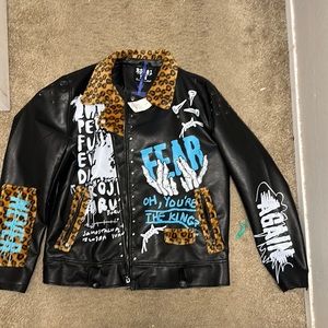 ❗️UNISEX❗️Brand new vegan leather jacket